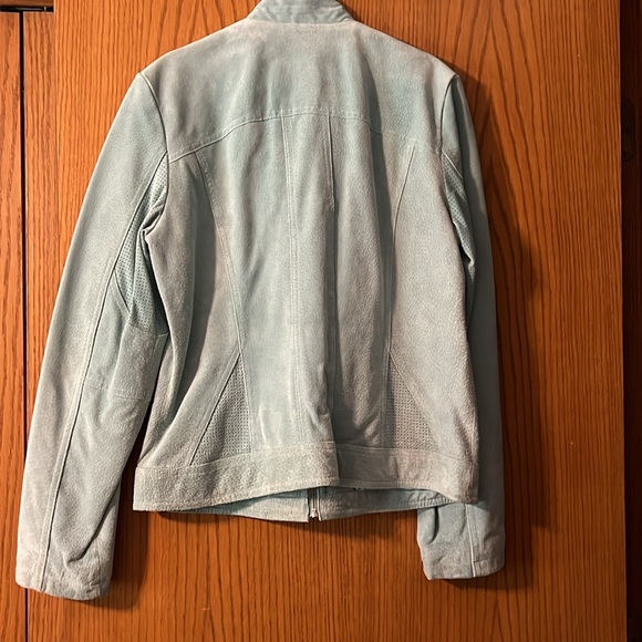 Vintage Leather Suede Zip front jacket - Picture 6 of 11